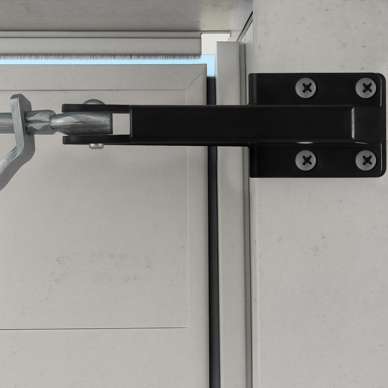 Nuanchu 2 Pack Screen Door Closer Bracket Storm Hardware Replacement Post Jamb Bracket Plastic Replacement Parts for Door Closers(Black) Black