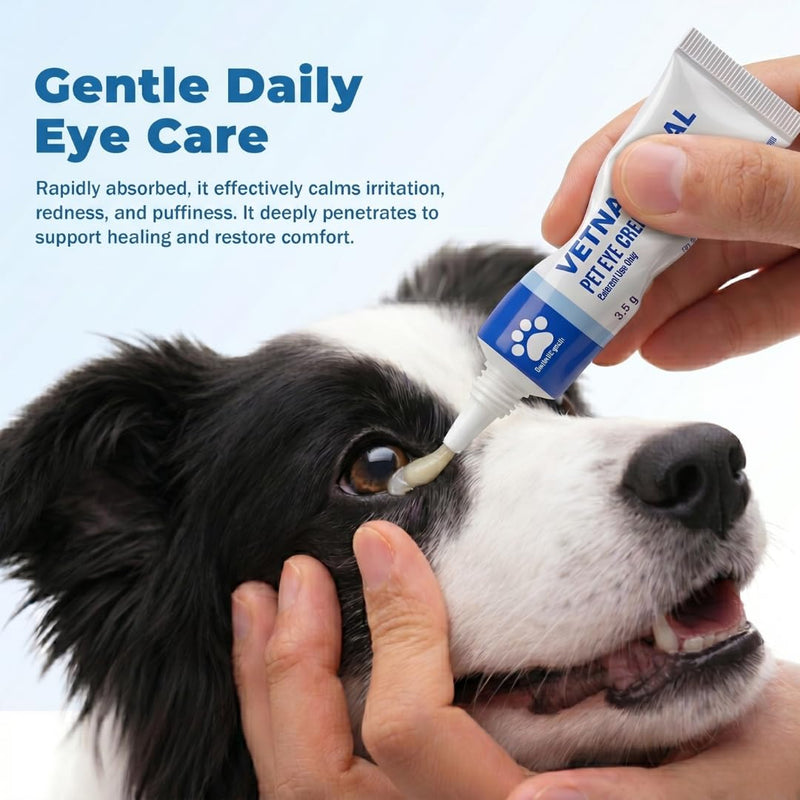 Pet Eye Health for Dogs, Cats, Cattle, Sheep, Horses Birds and Puppies, Kitten - 1 Tube, Sterile, 3.5g Tube, for Animal Use