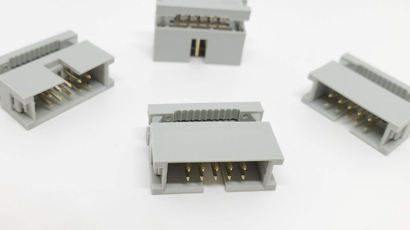 Pc Accessories - Connectors Pro 10-Pack 2X5 10P Dual Rows 2.54mm 0.1" Pitch Shrouded IDC Male Header, 10 Pins Connectors