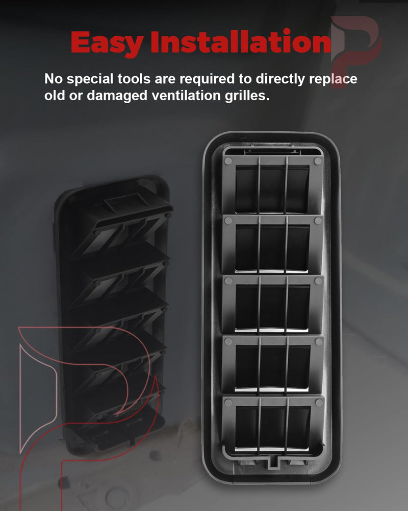 2PCS Back Panel Air Vent Relief Grille, Cabin Pressure Air Vent Relief Valve Panel Grille Compatible with Silverado 1500 2500 3500 Sierra 1500 2500 3500 Colorado Canyon Replace 13596856