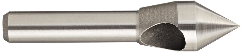KEO 53502 Cobalt Steel Single-End Countersink, Uncoated (Bright) Finish, 60 Degree Point Angle, Round Shank, 5/16" Shank Diameter, 1/2" Body Diameter