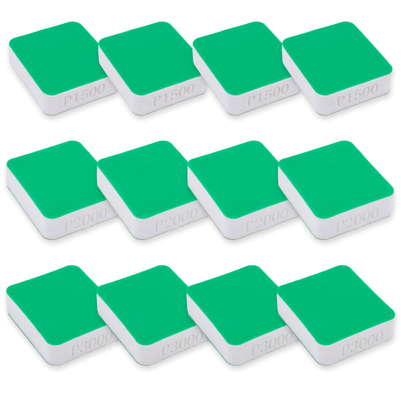 TGR Mini Hand Sanding Blocks for Denibbing PDR - 12 pcs (1500, 2000, 3000 grit)