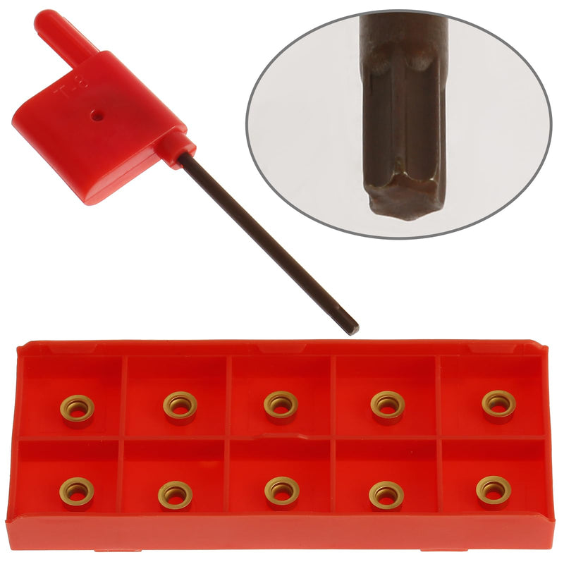 33pcs 1/2" 12mm Metal Lathe Tools Tool Holder Boring Bar Wrench Including 30 Pcs Carbide Inserts 3 Wrench SRACR1212H06 Professional Metal Lathe Cutting Tools (3Set-SRACR1212H06) 3 Set