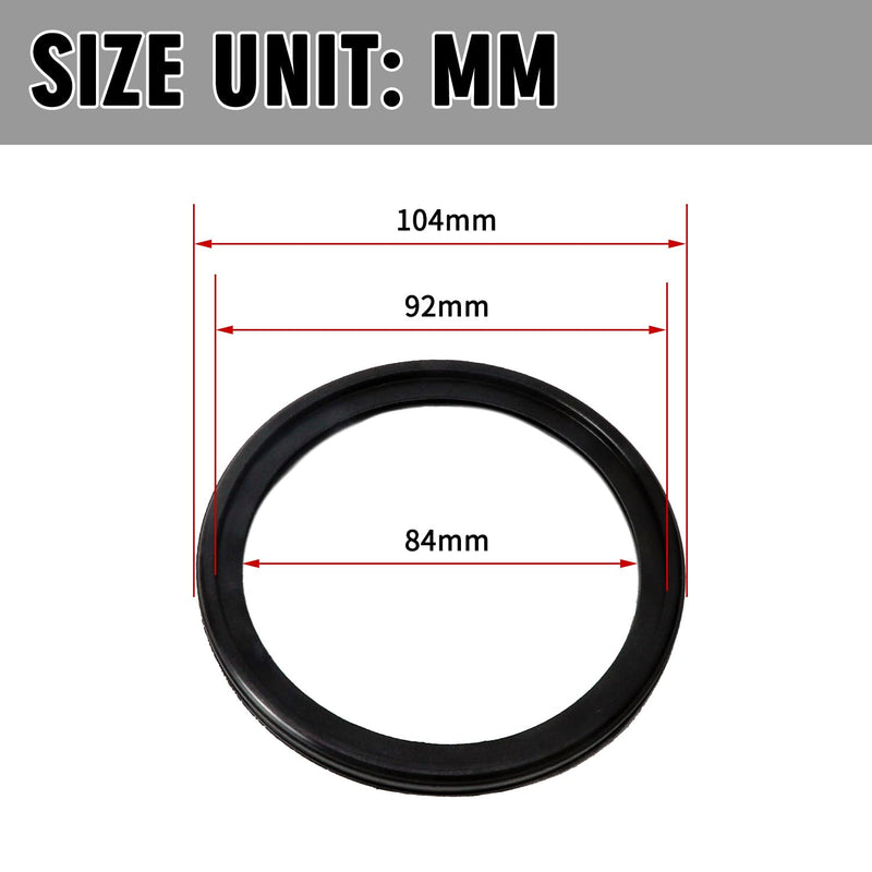 Wall Hung Toilet Connector Set for Geberit 152.404.46.1 Hidden Tank, Wall Hung Toilet Gasket & Toilet Parts, Black Plastic