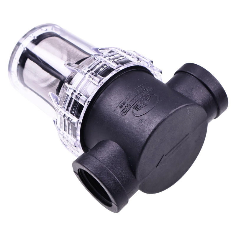 3/4" Female NPT in-Line Strainer with 100 Mesh Stainless Steel Filter Screen Universal Fits RV Water Tank Pressure Washer Garden Outdoor Hose