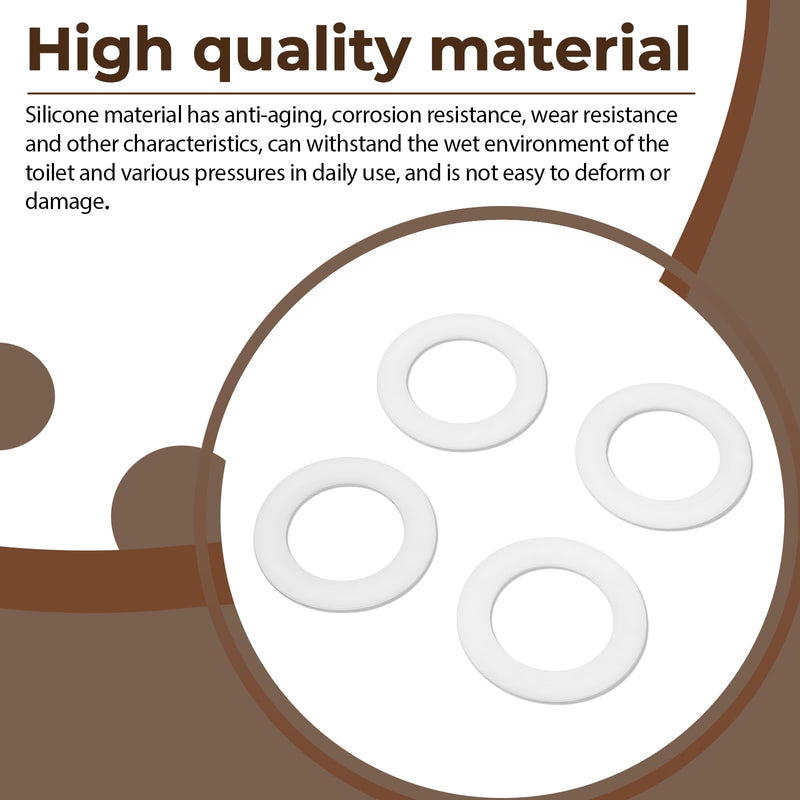 4Pcs Toilet Silicone Seal Gasket Compatible with Toto Flush Valve Replaces THU440-A THU451 10A-A THU826-A