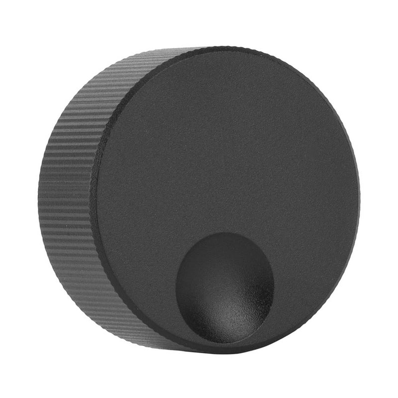 Aluminium Volume Control Knob, 32x13mm, Black, Universal, with Set Screw for 6mm Potentiometer
