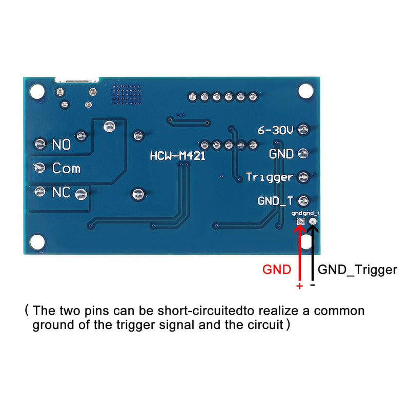 4pcs DC 6-30V Timer Relay Programmable Delay Relay Module Cycle Timer with LCD Display / 5V Micro USB, Smart Home Controller (Micro)