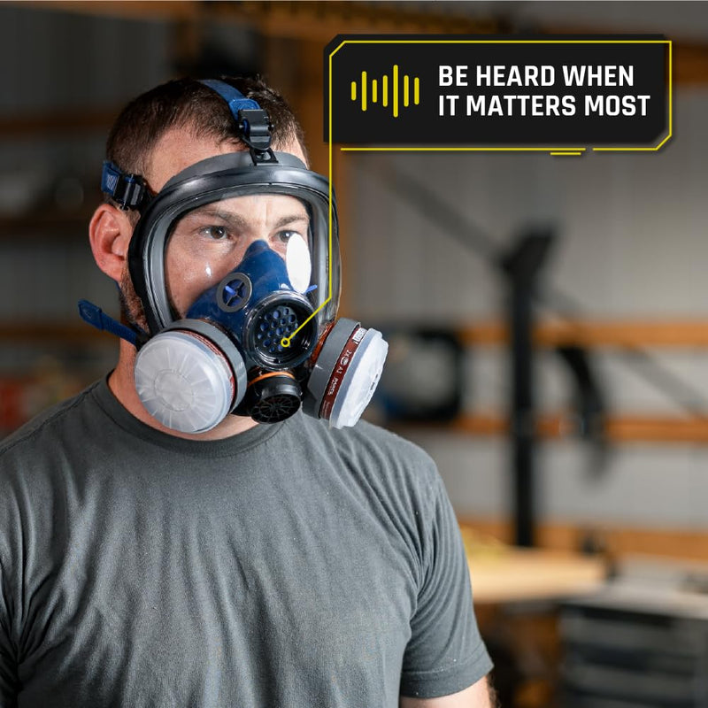 Parcil Distribution Full Face Respirator with Filter Black