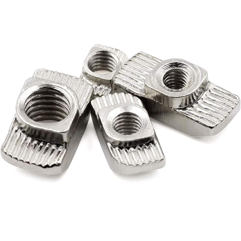 30 Pcs 3030 Series M5 T Nuts, T Slot Nut Hammer Head Fastener Nut, Nickel Plated Carbon Steel Nut for European Aluminum Profile,Drop in T Slot Nuts Assortment Kit(30-M5) 30-M5(30 Pcs）