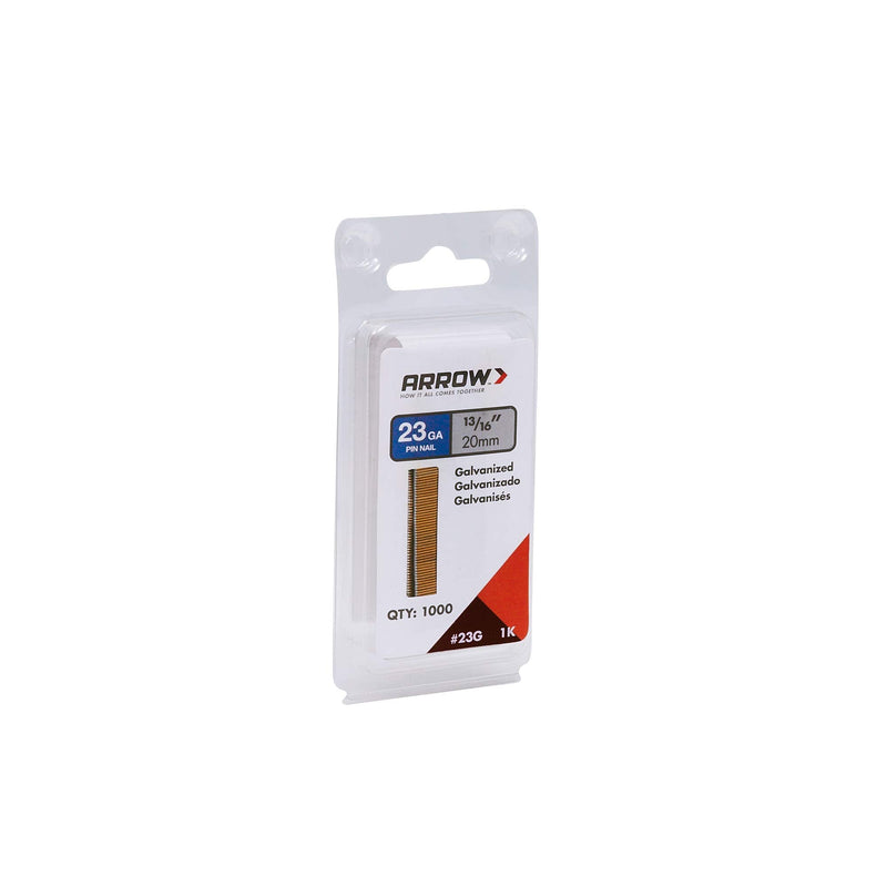 Arrow 23G20-1K Arrow 13/16-Inch Pin Nail, 1000-Pack