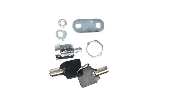 Admiral Locks Tubular Cam Lock, Keyed Alike Removable Key RV Compartment Storage Lock Cabinet Locks (Chrome Pack of 5, 5/8" 180°) Chrome Pack of 5 5/8" 180°