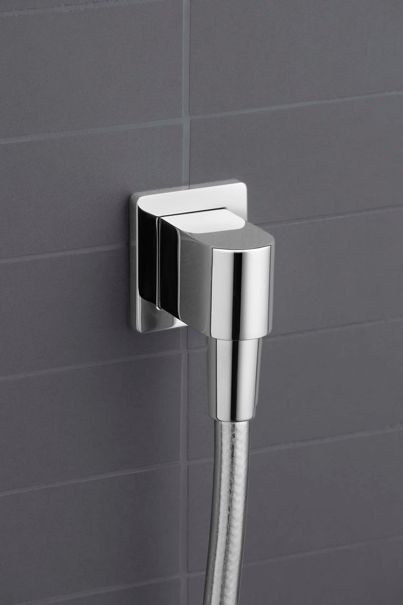 KOHLER 98350-2MB Awaken Wall-Mount Supply Elbow, Use with Handshower and Hose, Corrosion Resistant, Vibrant Brushed Moderne Brass