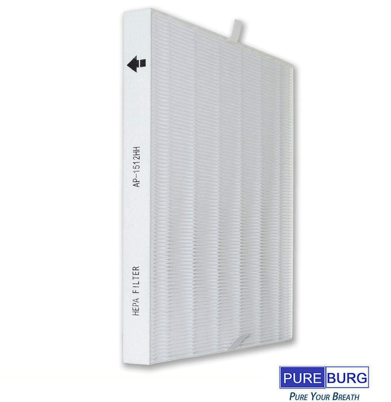 PUREBURG Replacement Filter Compatible with Coway AP-1512HH AP-1518 & AIRMEGA 200M Mighty Air Purifiers, H13 True HEPA and Activated Carbon Pre-Filter