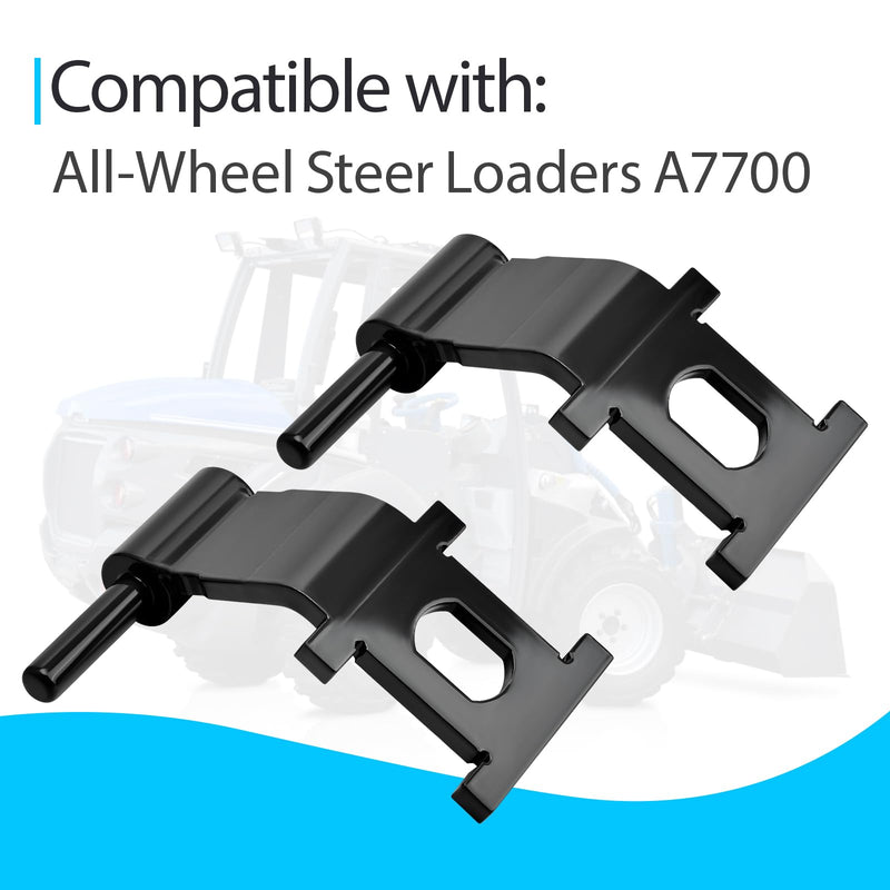 2 Pcs Cab Door Hinge 7193725 Compatible with All-Wheel Steer Loaders A7700 Skid Steer Loaders S450 S510 S530 S550 S570 S590 S595 S630 S650 S740 S750 S770 S850 Track Loaders T450 T550 T590
