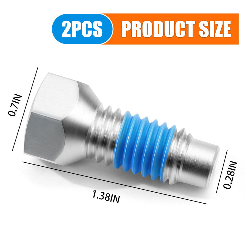 596218701 532140080 Rear Wheel Hub Bolt 7/16-14 X 1-3/8, for Husqvarna Electrolux Lawn Mowers and Lawn Tractors