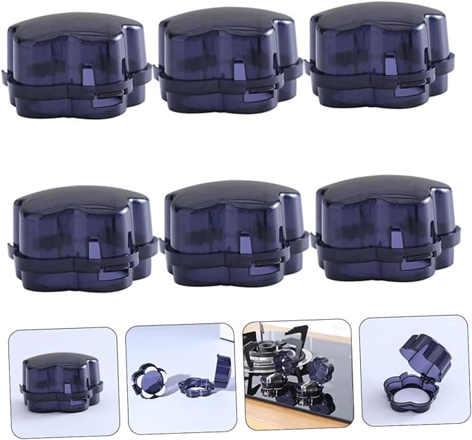 KOMBIUDA 6pcs Switch Cover Child Proof Stove Knob Cover Oven Knob Guard Gas Stove Burner Cover Stove Knob Cap Child Proof Oven Knob Cover Gas Stove Knob Cover - NewNest Australia
