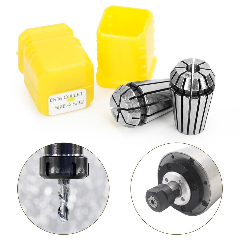 12pcs ER16 Spring Collet Set for CNC Engraving Machine and Milling Lathe Tool Workholding Engraving Collets