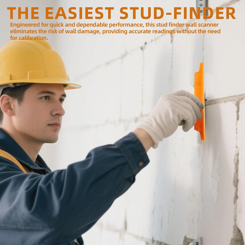 (4-Pack) Calvana Magnetic Stud Finder Wall Scanner, Stud Finder Magnet, Wall Detector Scanner, Compatible with All Drywall Construction, No Batteries Required, Wall-Friendly Construction，Easy to Use 4Pack