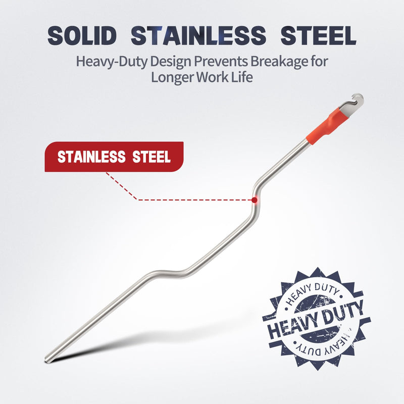 Window Balance Spring Replacement Tool, Heavy-Duty Stainless Steel Window Tension Tool for Window Track Cleaning, Tilt Spiral Balance, Changing Window Parts and Hardware 1 PC