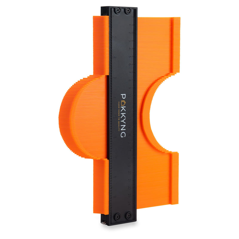 Contour Gauge Tool With Lock (10 Inches) - Contour Ruler Marking Tool - Super Gauge Shape and Outline Tool - Profile Gauge - Corner Measuring Tool for Odd Shapes - Woodworking Gifts for Men 10 Inch