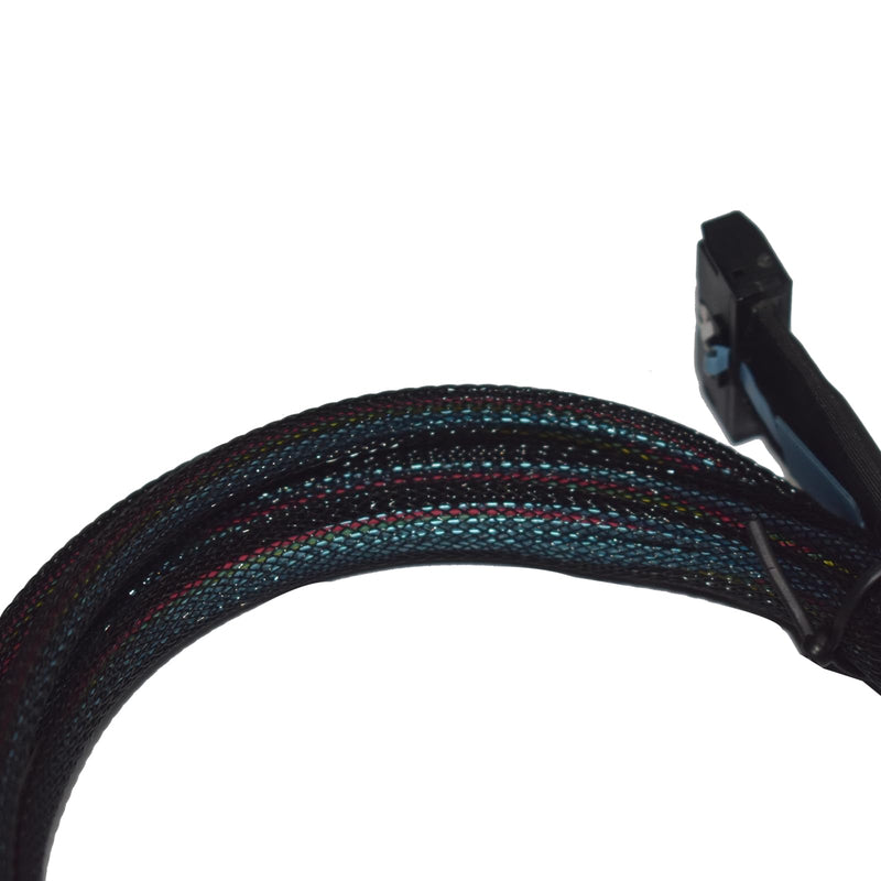 PCIe 5.0 MCIO x8 to Dual Oculink Cable, MCIO to Oculink SFF-8611 4i Cable, 2.6 feet(80 cm)