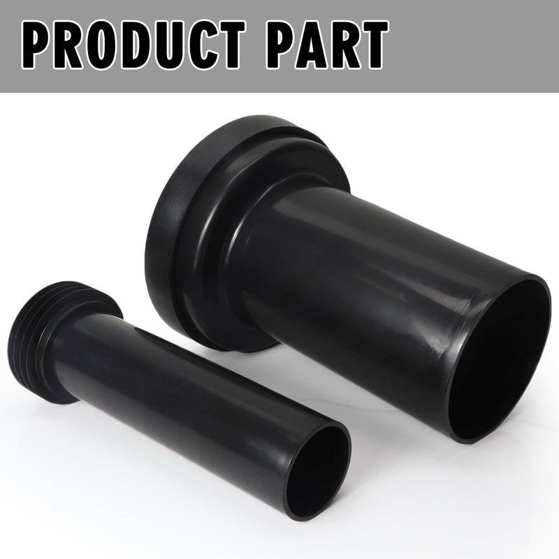 Wall Hung Toilet Connector Set for Geberit 152.404.46.1 Hidden Tank, Wall Hung Toilet Gasket & Toilet Parts, Black Plastic