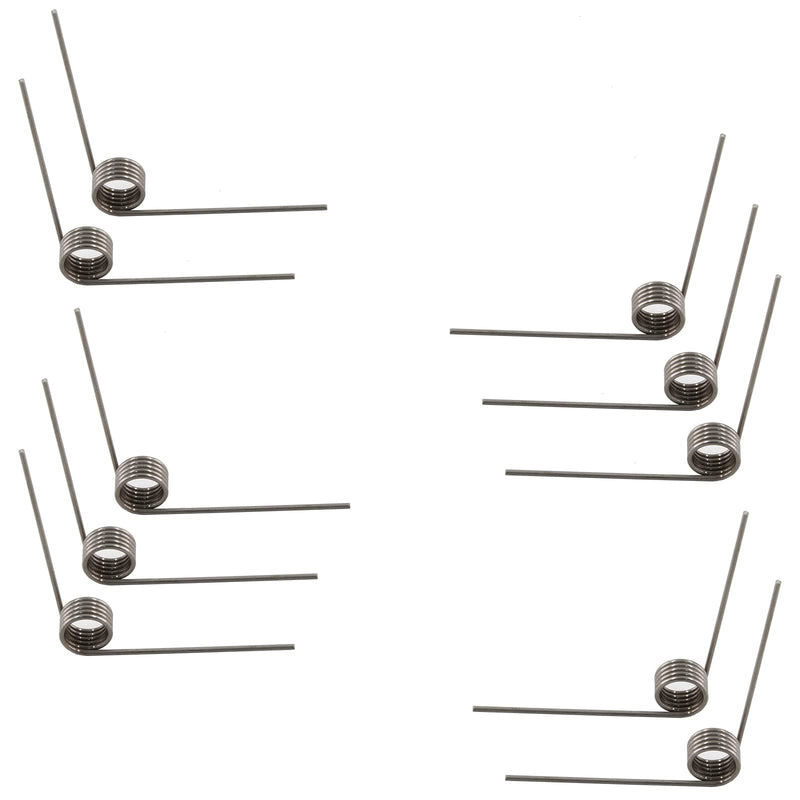 Hordion 10pcs 2 Inch / 50mm 90 Degree Small Torsion Spring Stainless Steel, Tiny Torsional Spring for Carpentry, Woodworking, Maintenance, Repair, DIY - 1mm Wire Diameter 11mm Outside Diameter