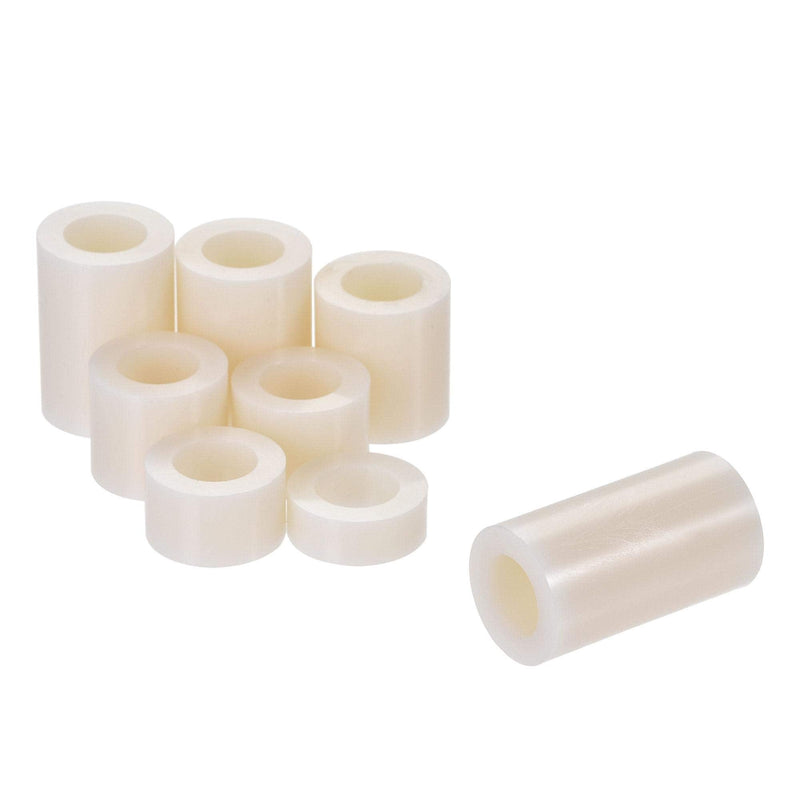 uxcell ABS Round Spacer Assortment Kit ID 8.2mm OD 14mm for M8 Screws, 8 Sizes Plastic Standoff (5mm 8mm 10mm 12mm 15mm 18mm 20mm 25mm), 263pcs