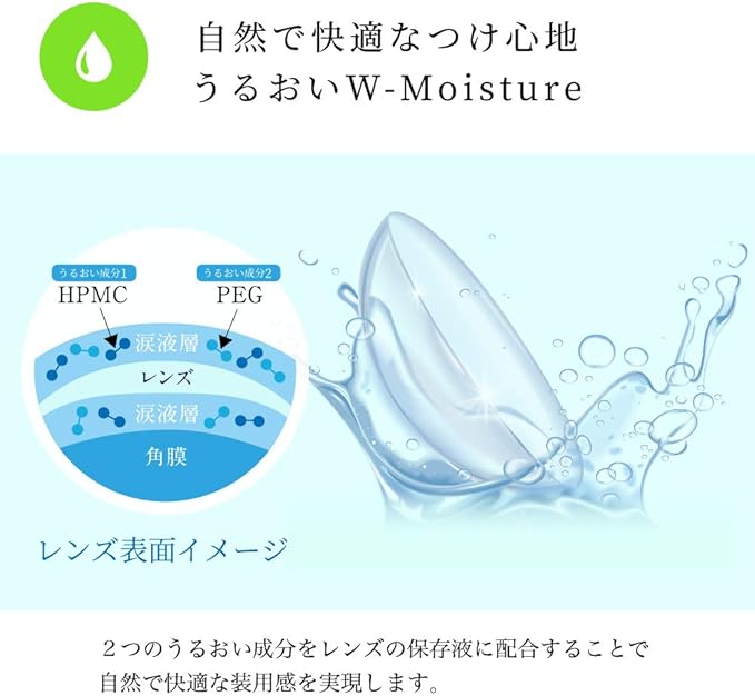 [35 pieces] Clear contact lenses Elcon 1day 55 [1day 1day / UV moisture / water content 55% / prescription / DIA14.2 / BC8.70 / PWR-2.50] - NewNest Australia
