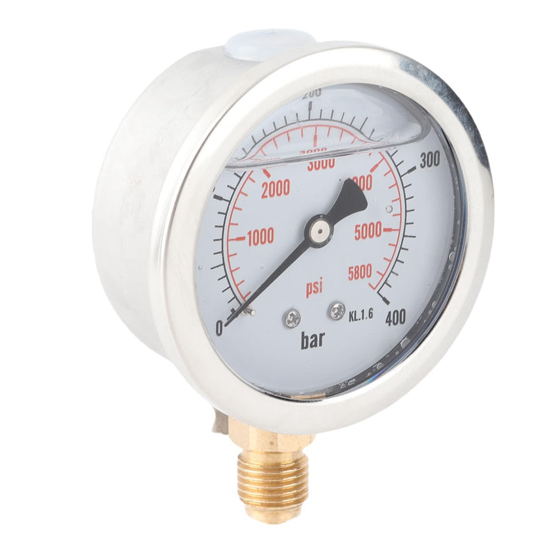 Fdit 0-400BAR 0-5800PSI G1/4 63mm Dial Hydraulic Pressure Meter High