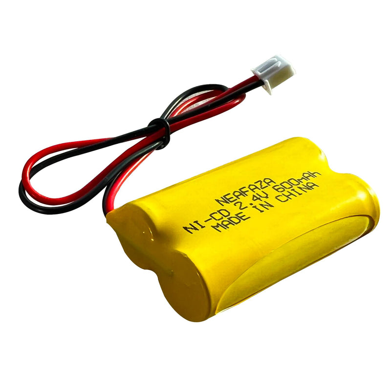 Exit Sign Emergency Light Battery Ni-Cd 2.4V 600mAh Compatible with Exitronix 10010036 Lithonia 10010034 Interstate NIC1394 BEL-179 (2 Pack) 2 Pack