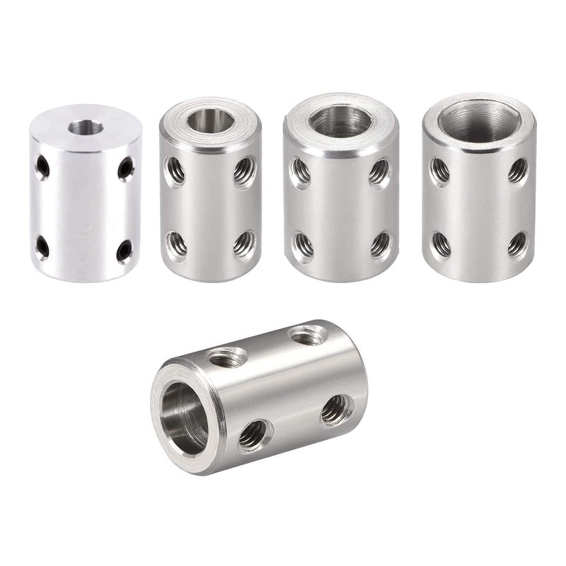 6mm to 8mm Bore Rigid Coupling Set Joint with Screw Wrench L22XD14 Stainless Steel,Shaft Coupler Connector for 3D Printers, Motor Accessories,2pcs 6mm to 8mm 2