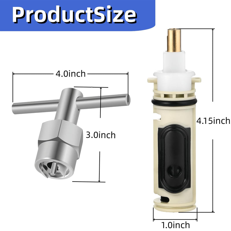 1222 Replacement Cartridge Kit for Moen One Handle Posi Temp Faucet, Compatible with Moen Bathtub & Shower Valve Cartridge, Including 104421 Removal Tool 1222