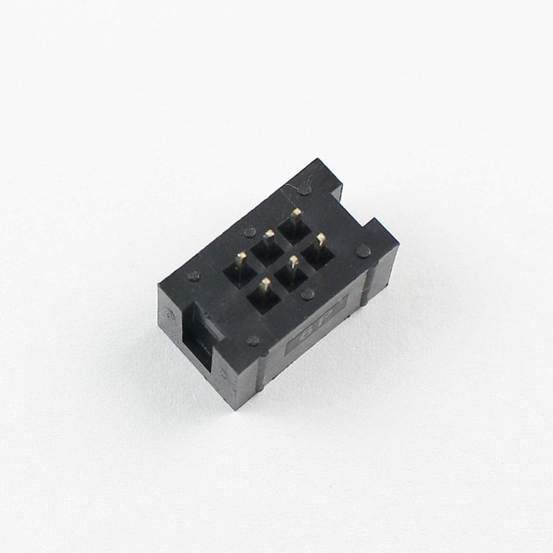 10 pcs. 2.54mm 2x3 Pin 6 Pin Straight Male Shrouded PCB Box Header IDC Socket