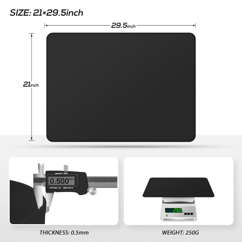 FLASLD StoveTop Cover, Heat Resistant Stove Top Covers for Electric Stove Protector, Fireproof & Waterproof Heat Resistant Grill Table Mat, Under Blackstone Griddle BBQ Mat (21×29.5 inch) 21 × 29.5in