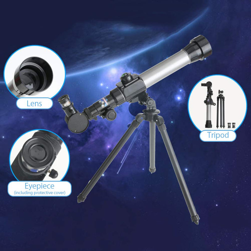 Telescopes for Beginners, 60mm HD Refractor Telescope for Astronomy Starter Scope with Tripod, Astronomical Telescope, 60mm Mirror Refractor Telescope, Aluminum Optics