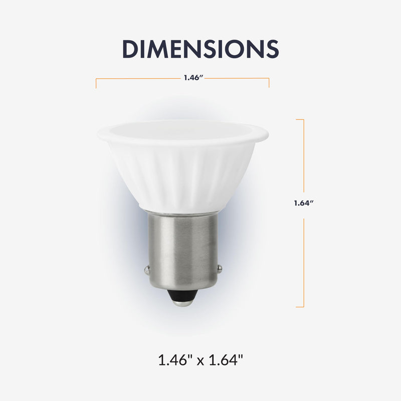 Newhouse Lighting 3w LED Gbf Elevator Bulb Ba15d Base 3000k (4-Pack) 3.0 Watts