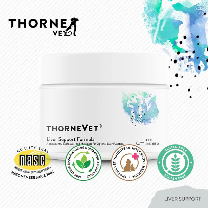ThorneVet Liver Support Powder – Liver Support for Small Animals: Dogs & Cats, 90 Scoops - PawsPlanet Australia