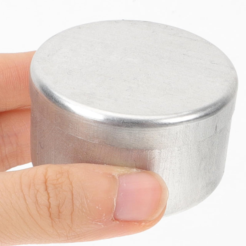 Beaupretty 27Pcs Round Soil Sample Jars with Lids 1.96 X 3.54 in Sample Boxes for Soil Containers Storage and Weighing in Lab Experiments Observation Teaching 5x5cmx3pcs Silverx3pcs