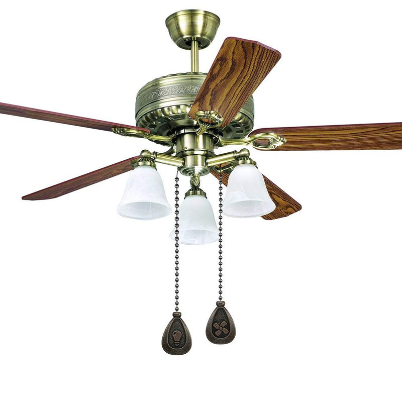 Bronze Ceiling Fan Pull Chain Set, Decorative Fan Pull Chain Pendant Extension, 12 Inches Lighting & Fan Beaded Ball Chain Extender with Connector (2 Pack) 2 Pack