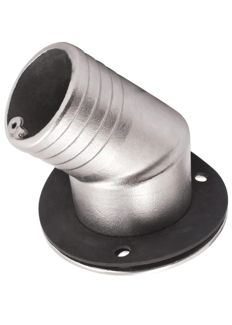 45 Degree Angle Marine Deck Filler Fill ，Stainless steel 316 Keyless Cap boat Hardware accessories Socket yacht W/ Rubber Gasket Fit for 1.5" /2” Diameter hose (Option: Diesel, 1.5" /38mm) Option: Diesel