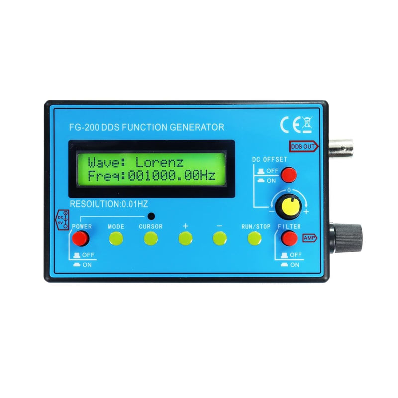 0.01Hz-500kHz DDS Signal Function Generator 7.83HZ Schumann Resonator Frequency Generator Portable Multifunction Waveform Generator,Ideal for Oscilloscope Calibration,