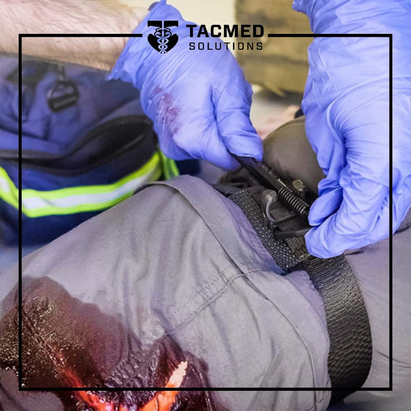 TacMed Solutions SOF Tourniquet (Generation 5) - Blue, Military-Grade Combat Application Tourniquet for Severe Bleeding Control, Essential First Aid for Tactical, Emergency, and Civilian Use