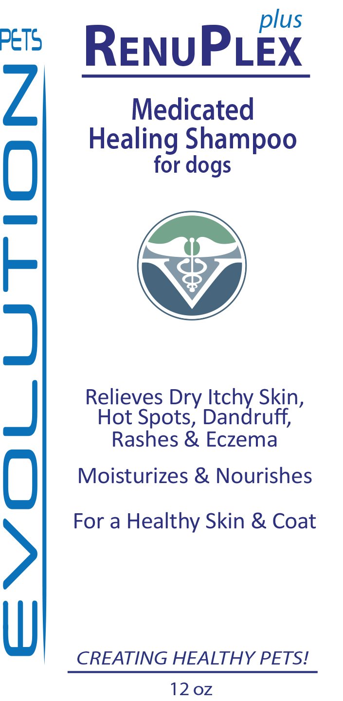 [Australia] - Evolution Pets Best Itchy Dog Shampoo. RenuPlex Plus Medicated Dog Shampoo. Safe, All Natural Dog Shampoo for Itchy Skin and Dog Dry Skin 