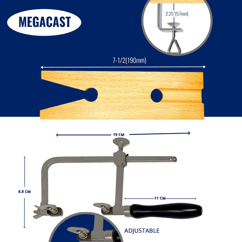 3 in 1 Professional Jeweler's Saw Set Saw Frame 144 Blades Wooden Pin Clamp Wood Metal - NewNest Australia