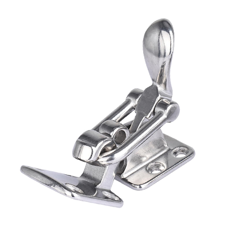 NovelBee 2pcs Stainless Steel Hold Down 90 Degree Clamp Locking Cam Latches,Anti-Rattle Latch Hasp for Boat Marine RV Caravan