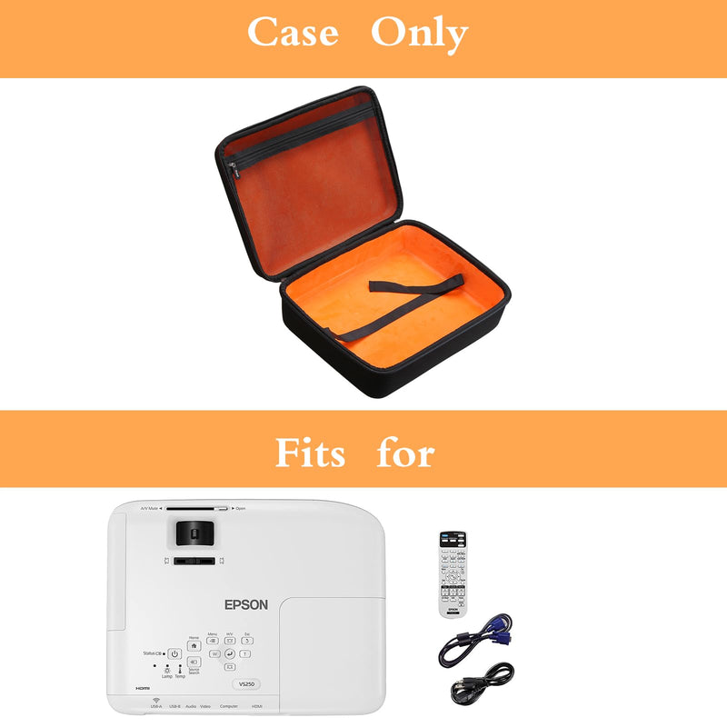 Mchoi Hard Portable Case Fit for Epson VS240/VS250 SVGA 3LCD Projector(Case Only)