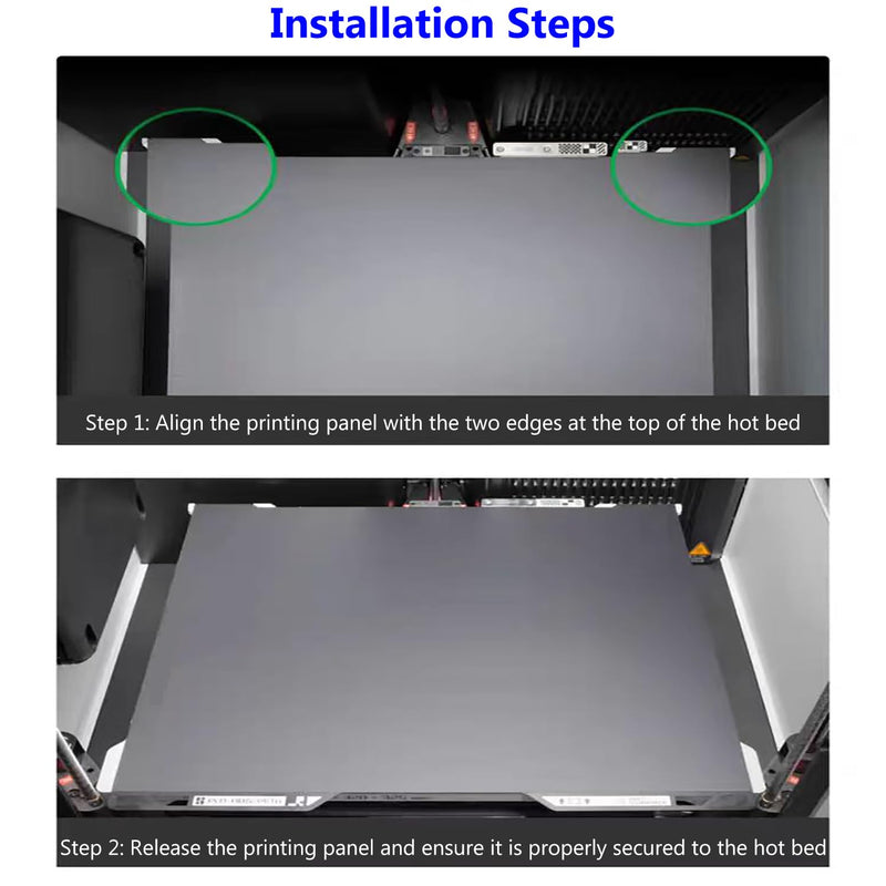 for H2C/A2L Cold Build Plate No Heating No Glue Double Sided PEI Textured Cool Printing Bed Sheet 335x346.5mm 3D Printer Flexible Removable Spring Steel Heated Platform Mat for Bambu Lab H2C For H2C