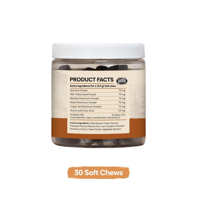 Chuck Norris Lone Wolf Ranch Power GI Probiotic Gut Health Support Supplement Soft Chew for Dogs (30 Count)